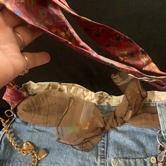 BOHO Vintage Retro DIY JNCO Jeans purse Recycled Repurposed - Picture 10 of 13